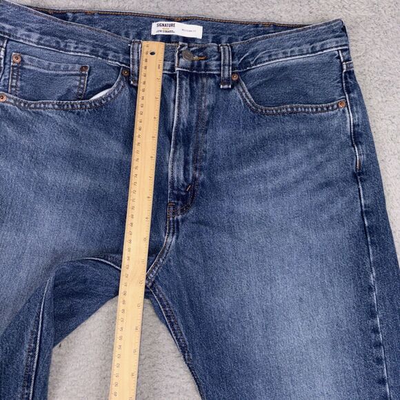 Levi Strauss Signature Gold Western Fit Jeans Men’s SZ Label 36X34 Meas 35x32.5 - Picture 5 of 9